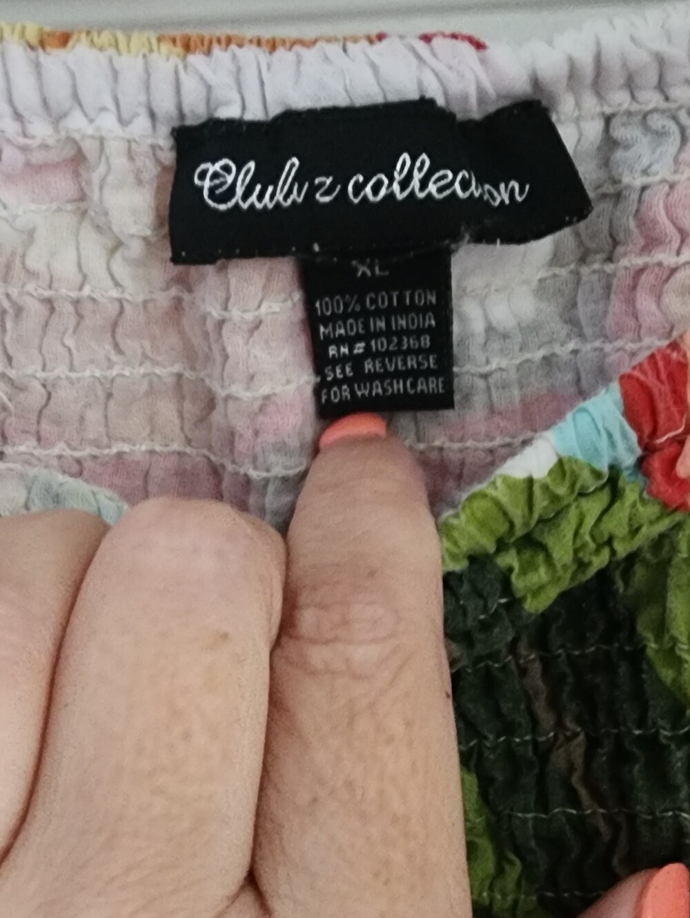 Two Smocked 100% Cotton Beach Dresses - Picture 5 of 5